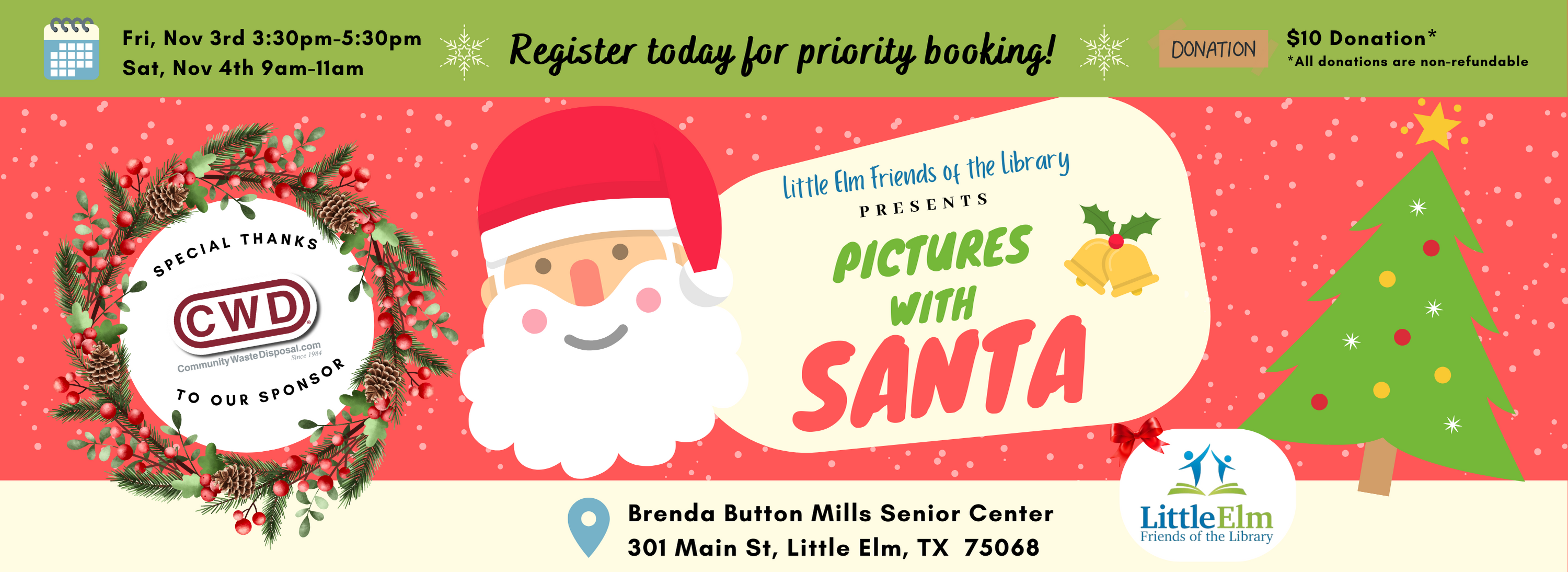 Pictures with Santa – Sponsored by CWD Pictures with Santa – Sponsored by CWD